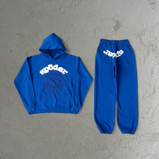 Sp5der Web Candy Tracksuit Blue