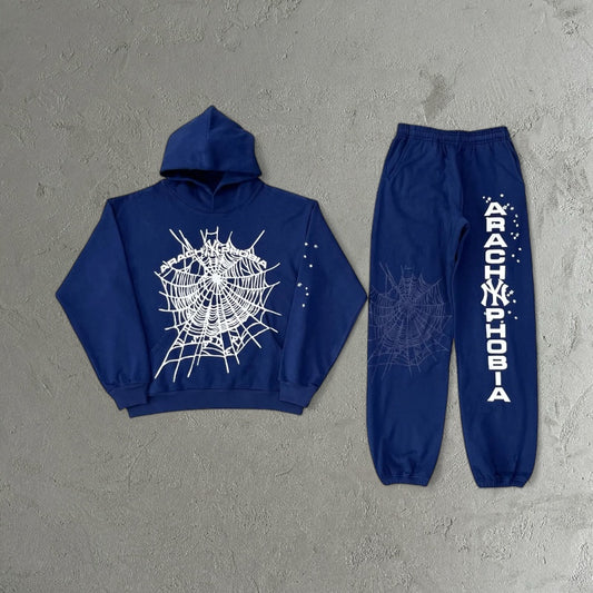Sp5der Web Candy Tracksuit Navy Blue