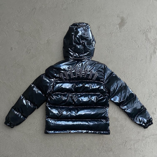 Trapstar Shiny Black Irongate Jacket Detachable Hood
