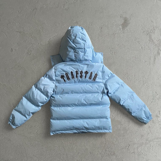 Trapstar Baby Blue Irongate Jacket Detachable Hood