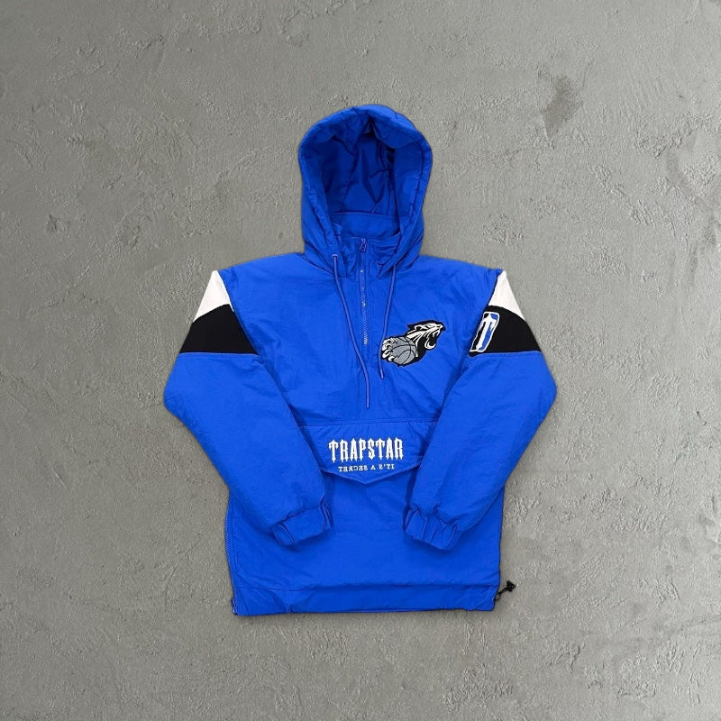 Trapstar 1/4 Zip Pullover Blue - Windbreaker Jacket