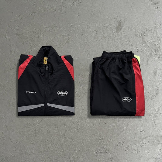 Corteiz Red & Black Tracksuit