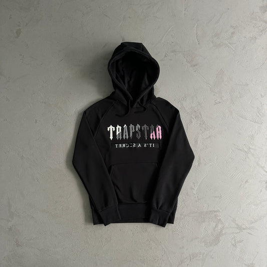 Trapstar Decdoded Hooded Black/Pink-Short-Set