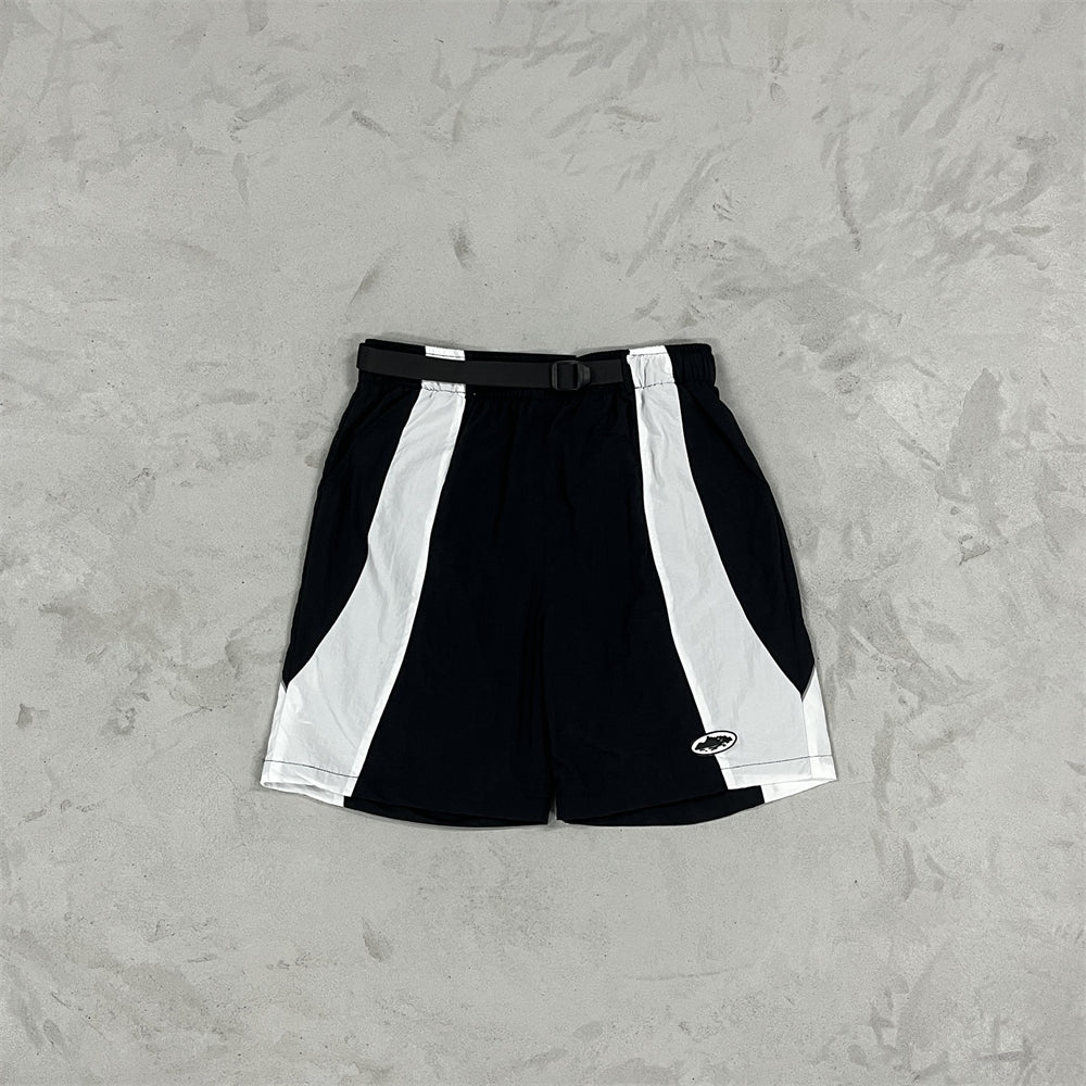 Alcatraz Sun & Rain Shorts-Black & White