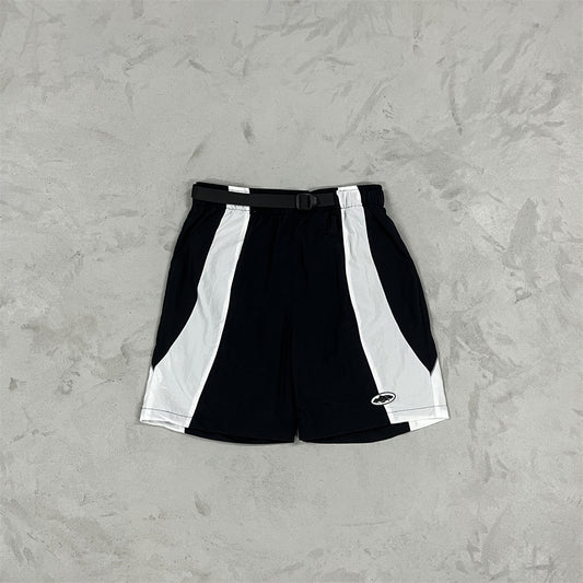 Alcatraz Sun & Rain Shorts-Black & White