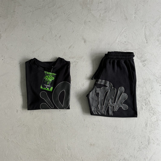 Syna T-Shirt & Short Black Short-Set