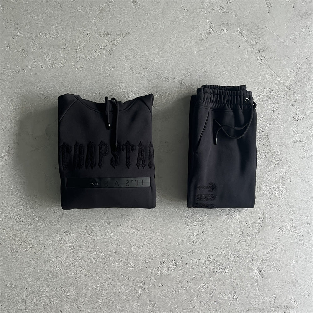 Trapstar Decoding Chenille 2.0-BLACK OUT-Tracksuit