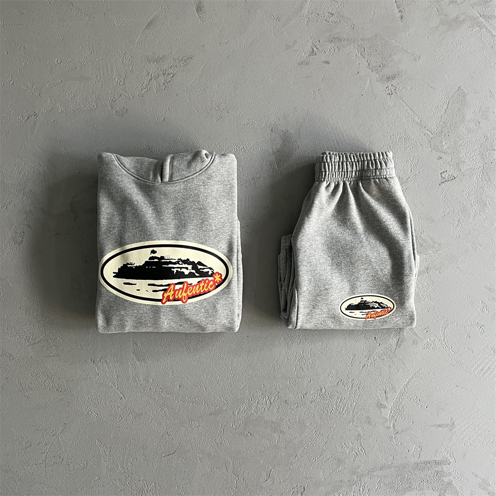 Corteiz Aufentic' Grey-Tracksuit