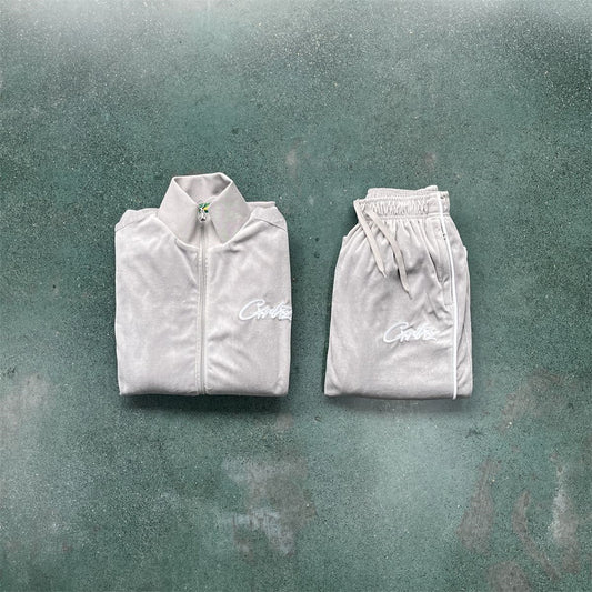 Cortiez Velvet Track Set - Gray