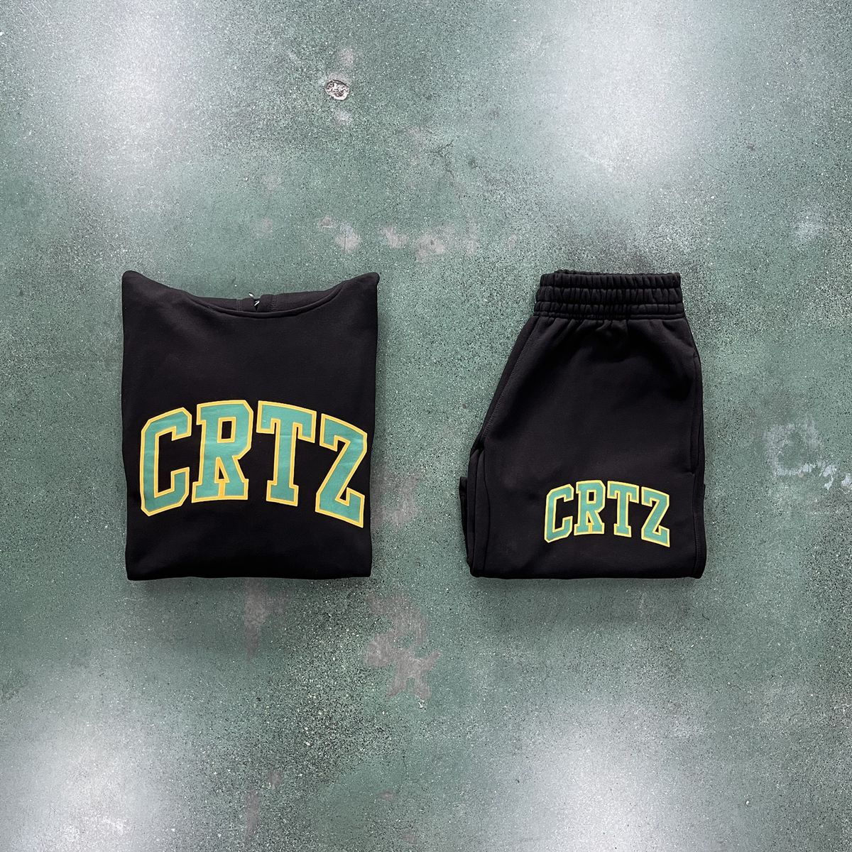 Cortiez Black & Green alphabet Tracksuit