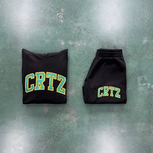 Cortiez Black & Green alphabet Tracksuit