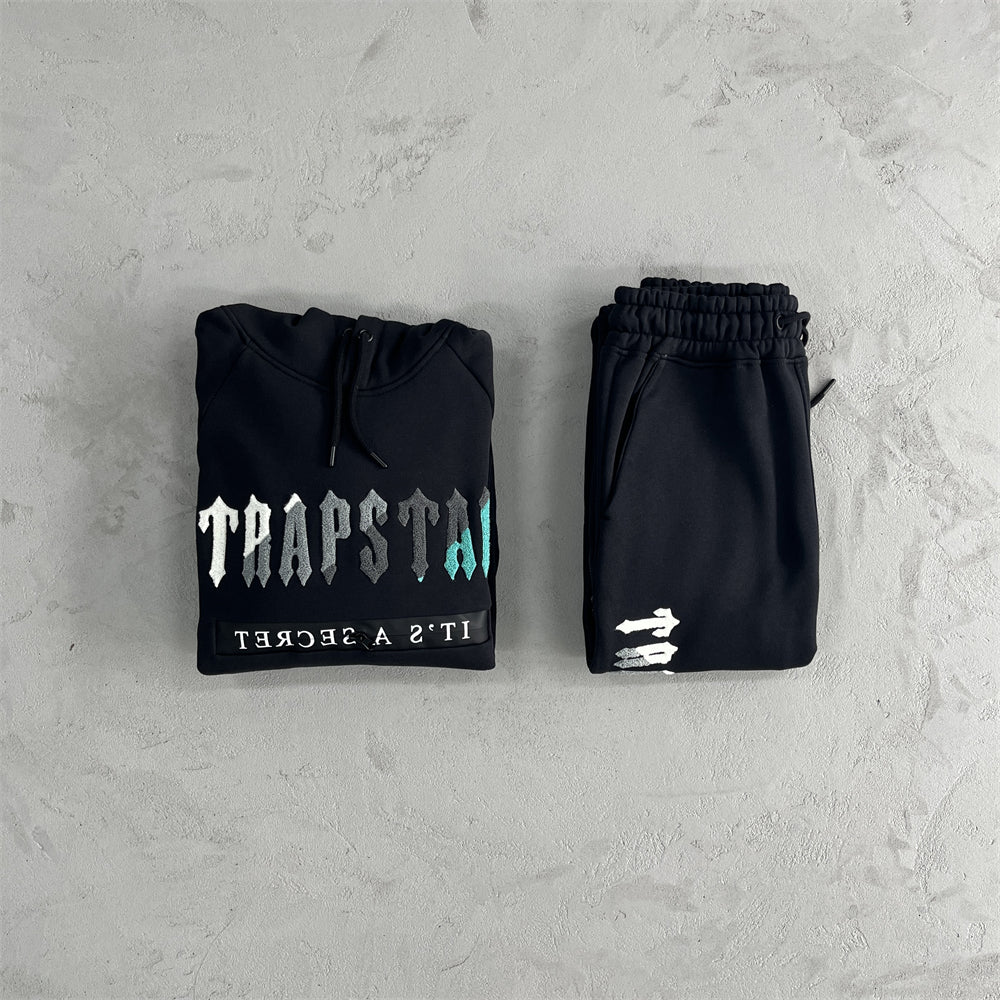 Trapstar Chenille Decoded 2.0 Black/Teal-Tracksuit