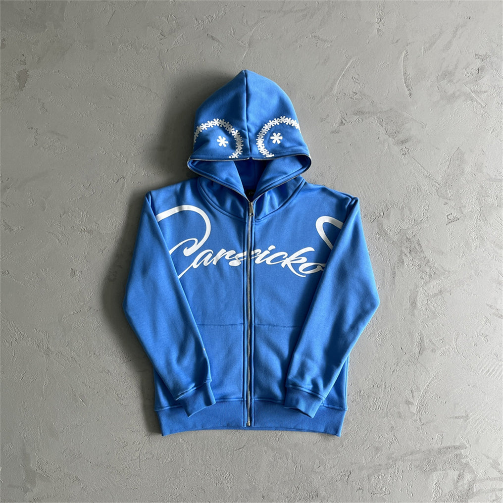 Carsicko Black/Blue/Cream Hoodies