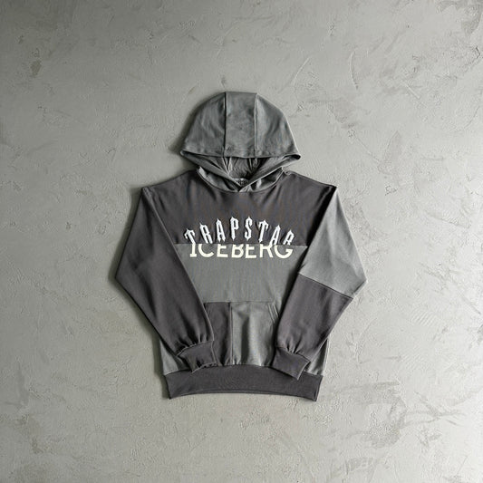 Trapstar Chenille Two Logo Grey-Hoodie