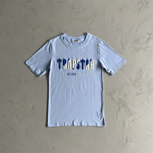 Trapstar Chenille Decoded Blue/Dazzling Blue-Short Set