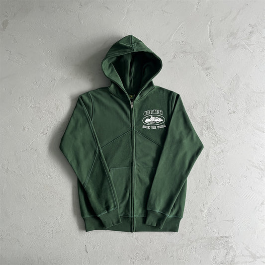 Corteiz Superior V2 Zipper Green-Tracksuit