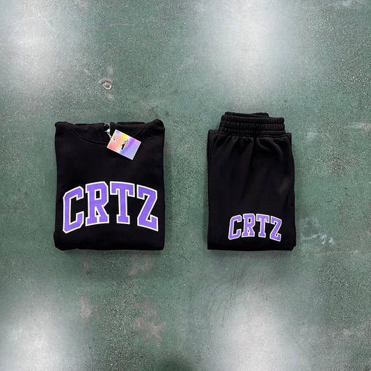 Cortiez Black & Purple Alphabet Tracksuit