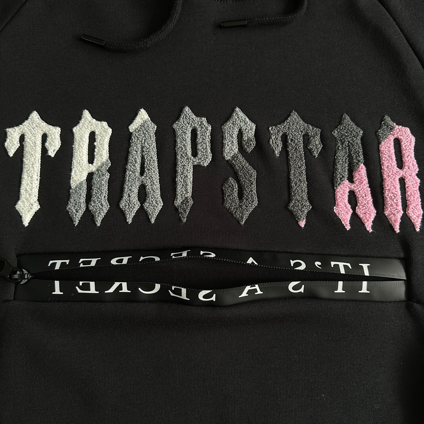 Trapstar Decdoded Hooded Black/Pink-Short-Set