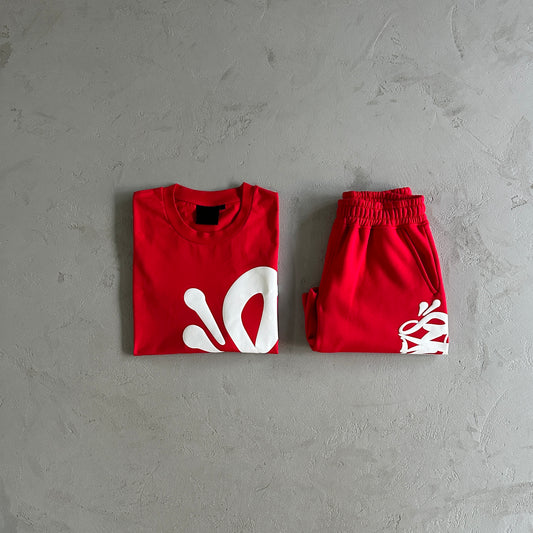 Syna T-Shirt & Short Red Short-Set