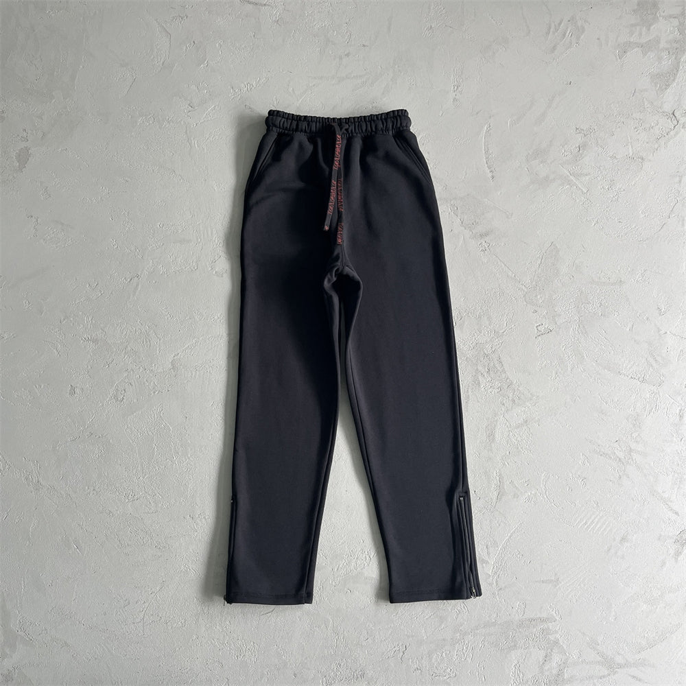 Trapstar Scrip Zip-Up Black/Zinfandel Tracksuit