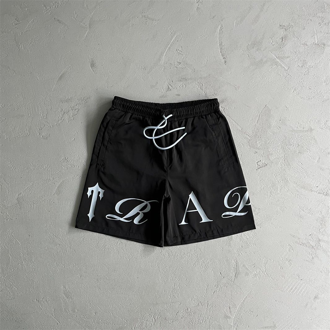 Trapstar Cursive Blue/ White Short