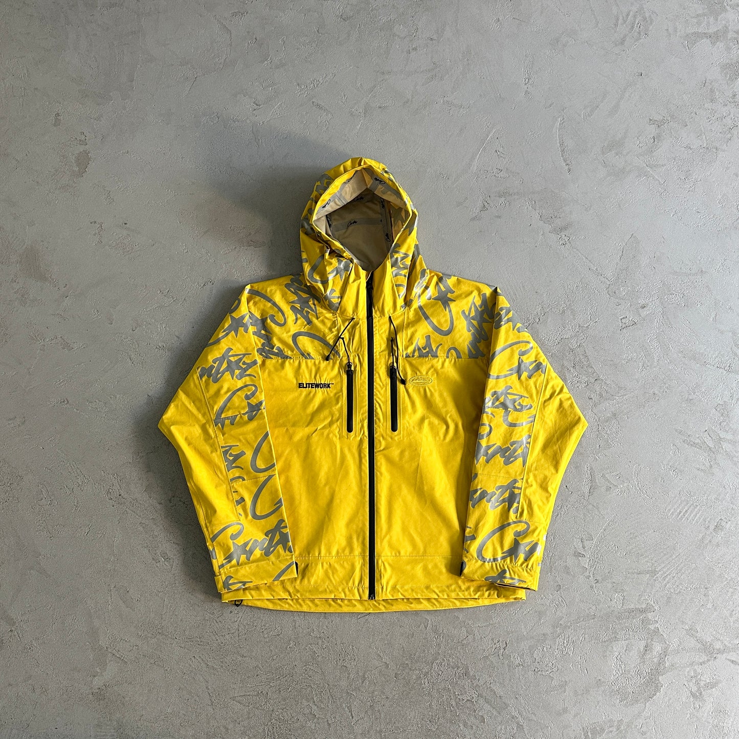 Corteiz Reflective Yellow-Windbreaker