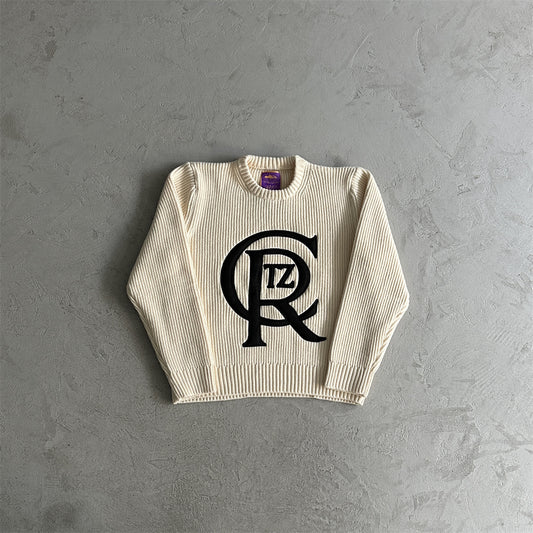 Corteiz Knitted Cream-Sweater